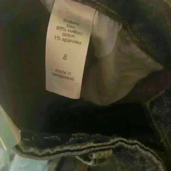 Maurices M Jeans Shorts Mid Rise "5 Inseam Patchwork Stretch Size 8 New NWT - Picture 3 of 5